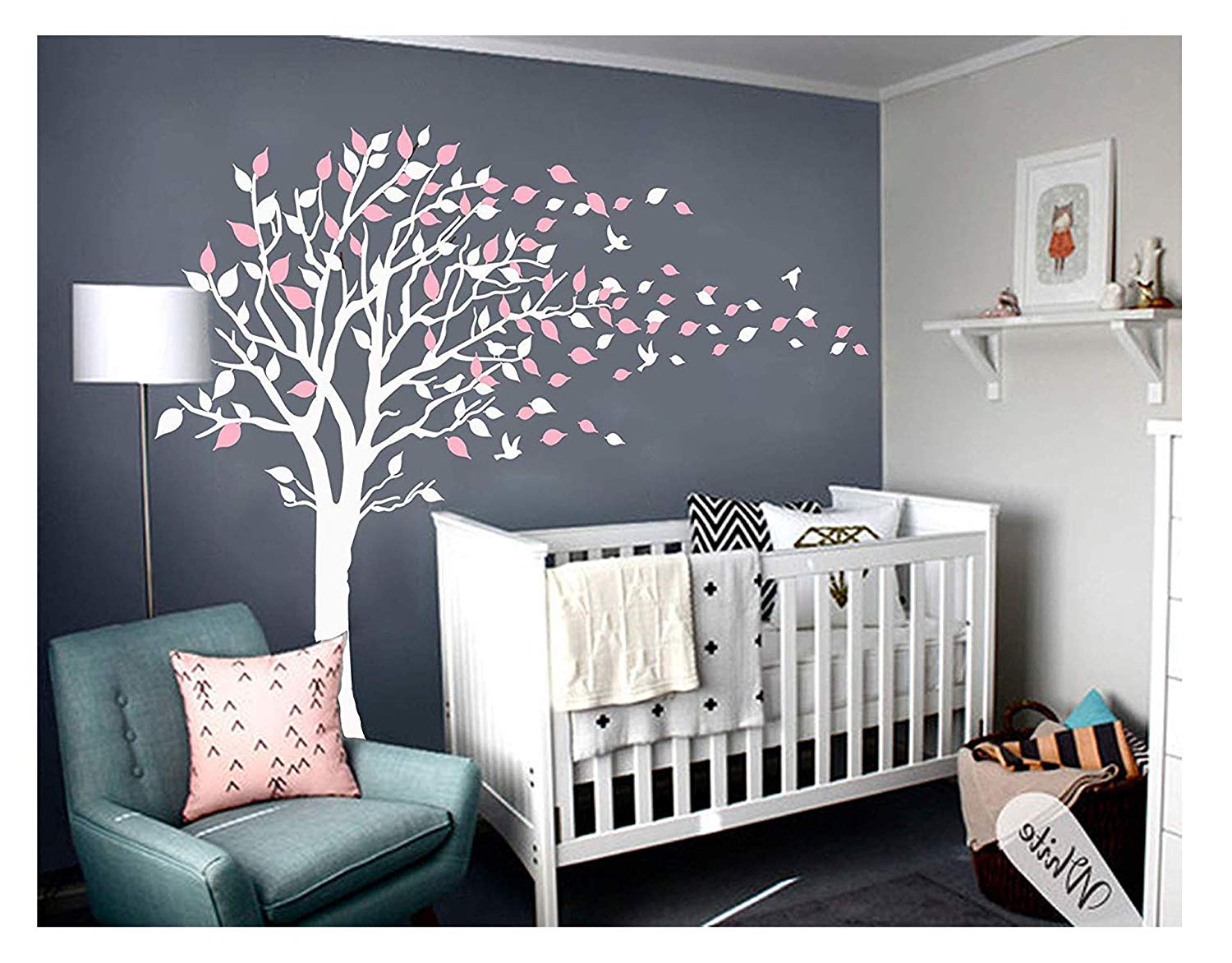 Etiquetas para decorar pared forma de árbol en vinilo - Club Baby Shower