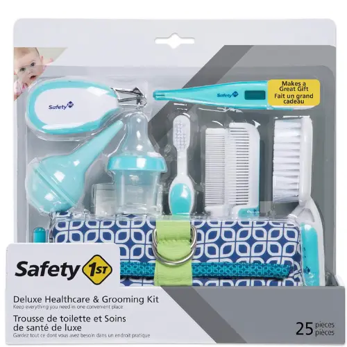 Kit de Salud para bebé:Safety 1st Deluxe 25-Piece Baby Healthcare and Grooming Kit