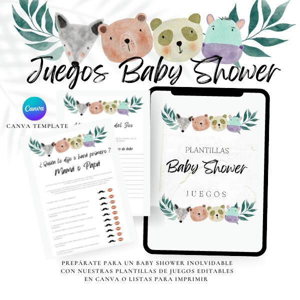 Plantillas de Juegos Baby Shower en Español Club Baby Shower