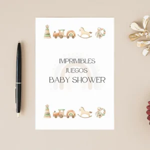 juegos para baby shower imprimibles gratis pdf